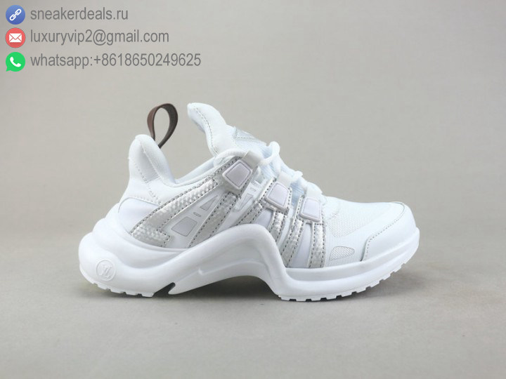 LV ARCH LIGHT WHITE SILVER UNISEX SNEAKERS